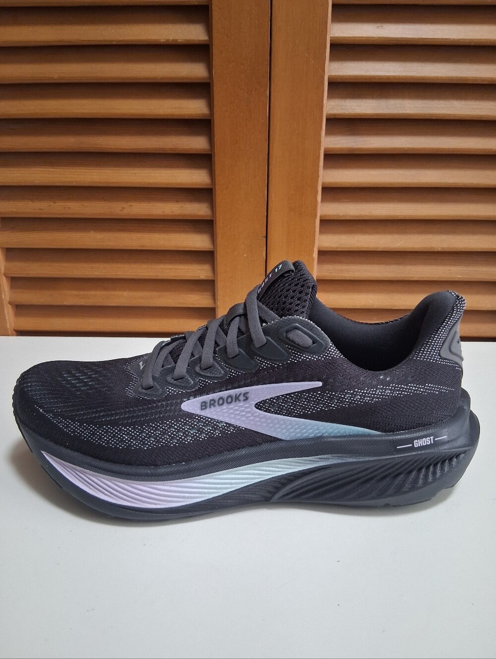 Brooks Ghost 17 Grey Clearwater Purple Size 7 Women's Running 1204311B081 *NEW - Picture 2 of 8